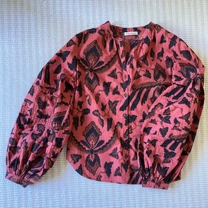 Red Ulla Johnson blouse - Size 2